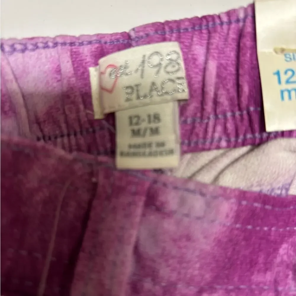 The Children's Place Purple Tie-Dye Shorts‎ 12-18 Months NEW Girl's